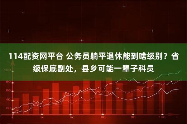 114配资网平台 公务员躺平退休能到啥级别？省级保底副处，县乡可能一辈子科员